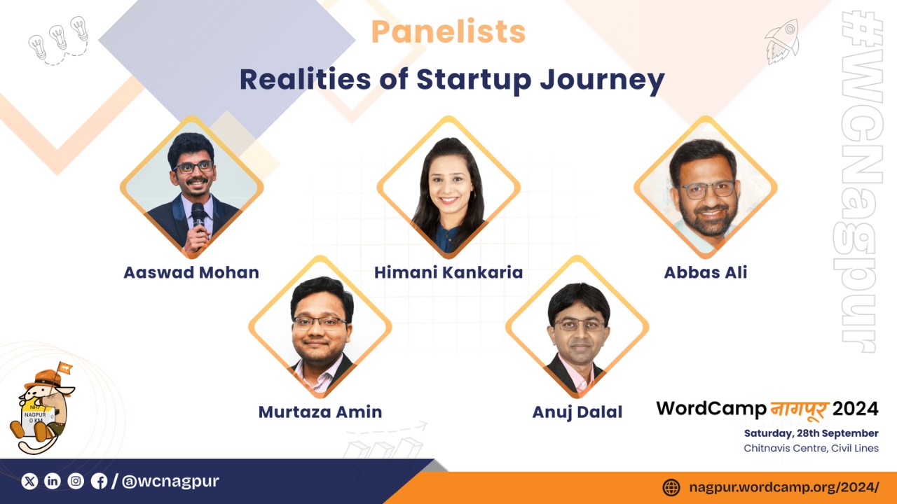 WordPress Nagpur invited Murtaza Amin as a panel speaker
